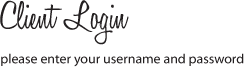 Client Login